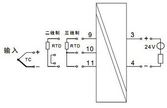 單路熱電偶/熱電阻輸入，單路輸出（一進(jìn)一出）