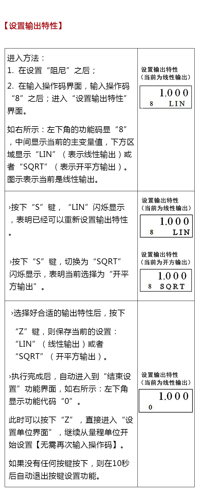 BST6800系列壓力變送器設(shè)置操作說(shuō)明書(shū)