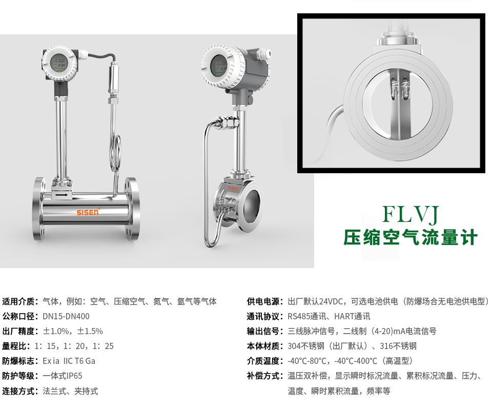 FLVJ壓縮空氣渦街流量計(jì)