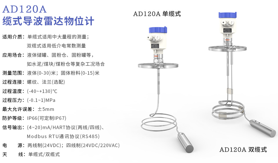 西森中國(guó)AD120纜式導(dǎo)波雷達(dá)物位計(jì)